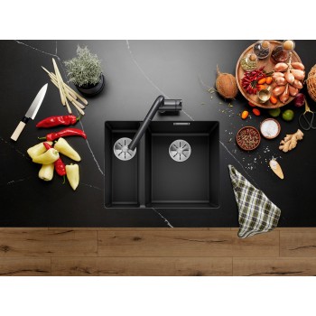 Кухонная мойка BLANCOSUBLINE 340/160-U RE SILG PDUR Anthracite InFino O.AF SILGRANIT™, PuraDur™, Anthracite 523558
