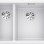 Virtuves Izlietne BLANCO SUBLINE 340/160-U RE SILG PDUR White InFino O.AF SILGRANIT™, PuraDur™, Balta 523562