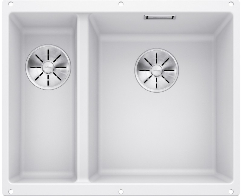 Virtuves Izlietne BLANCO SUBLINE 340/160-U RE SILG PDUR White InFino O.AF SILGRANIT™, PuraDur™, Balta 523562