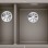Кухонная мойка BLANCO SUBLINE 340/160-U RE SILG PDUR Tartufo InFino O.AF SILGRANIT™, PuraDur™, Tartufo 523565