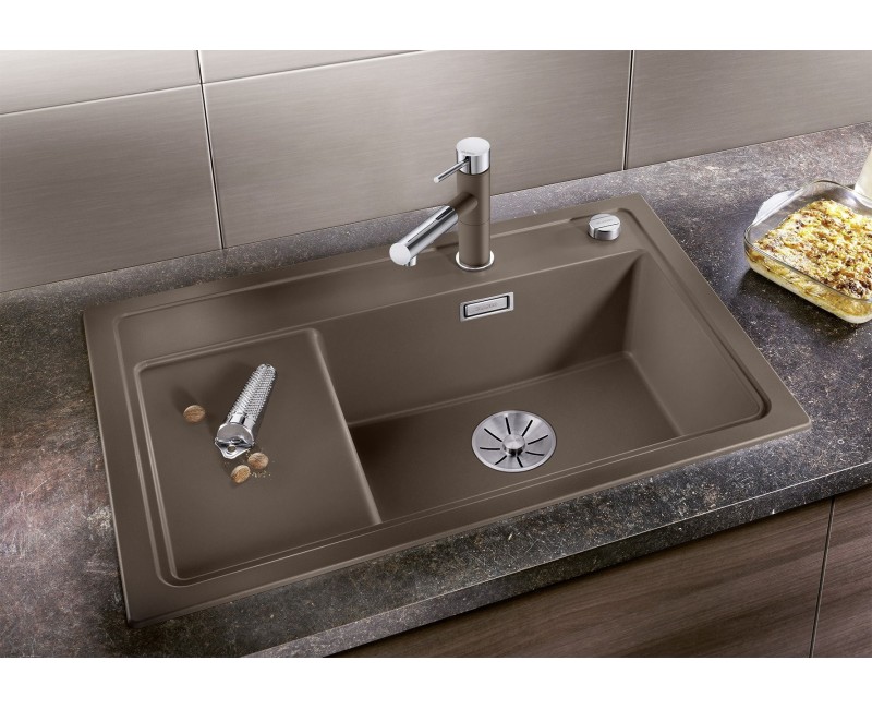 Кухонная мойка BLANCO ZENAR XL 6 SC RE SILG PDUR Tartufo O.ZUB InFino M.AF SILGRANIT™, PuraDur™, Tartufo 523782