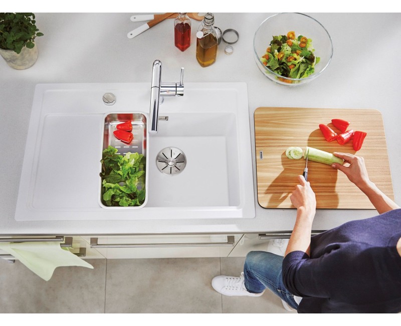 Кухонная мойка BLANCO ZENAR XL 6 SC RE SILG Soft white O.ZUB InFino M.AF SILGRANIT™, PuraDur™, Warm white 527185