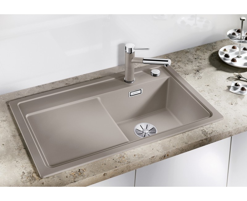 Кухонная мойка BLANCO ZENAR 45 S SILG RE Серый вулкан O.ZUB InFino M.AF SILGRANIT™, PuraDur™, Серый вулкан 527361