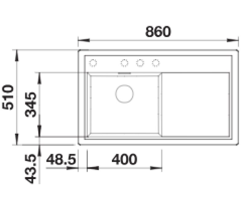 Кухонная мойка BLANCO ZENAR 45 S SILG RE Серый вулкан O.ZUB InFino M.AF SILGRANIT™, PuraDur™, Серый вулкан 527361