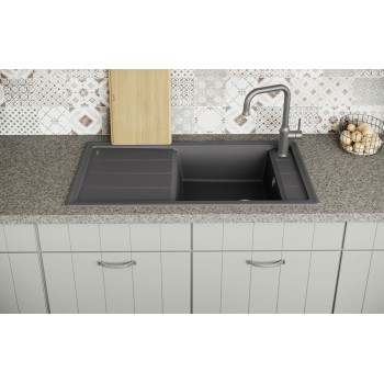 Virtuves Izlietne BLANCO FARON XL 6 S SILG PDUR Anthracite O.ZUB O.AF SILGRANIT™, PuraDur™, Antracīta 524803