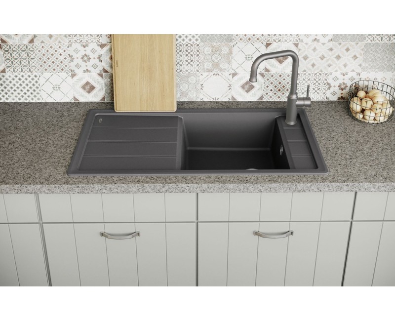 Virtuves Izlietne BLANCO FARON XL 6 S SILG PDUR Anthracite O.ZUB O.AF SILGRANIT™, PuraDur™, Antracīta 524803