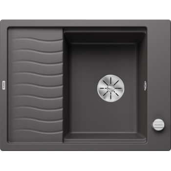 Virtuves Izlietne BLANCO ELON 45 S PDUR Rock grey InFino O.AF  SILGRANIT™, PuraDur™, Akmeņu pelēka 524825