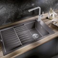 Кухонная мойка BLANCO ELON XL 6 S SILG PDUR Black InFino O.AF Black, SILGRANIT™ 525883