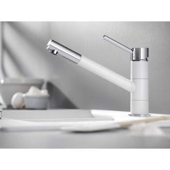 Virtuves maisītājs BLANCO KANO Balts/hromēts HD 525030