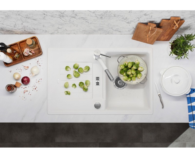 Кухонный смеситель BLANCO KANO-S Белый/хром HD 525040