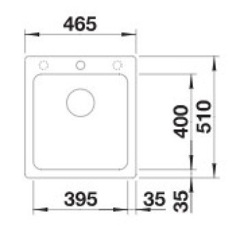 Virtuves izlietne BLANCO NAYA 45 SILG Volcano grey O.AF SILGRANIT™ 527309