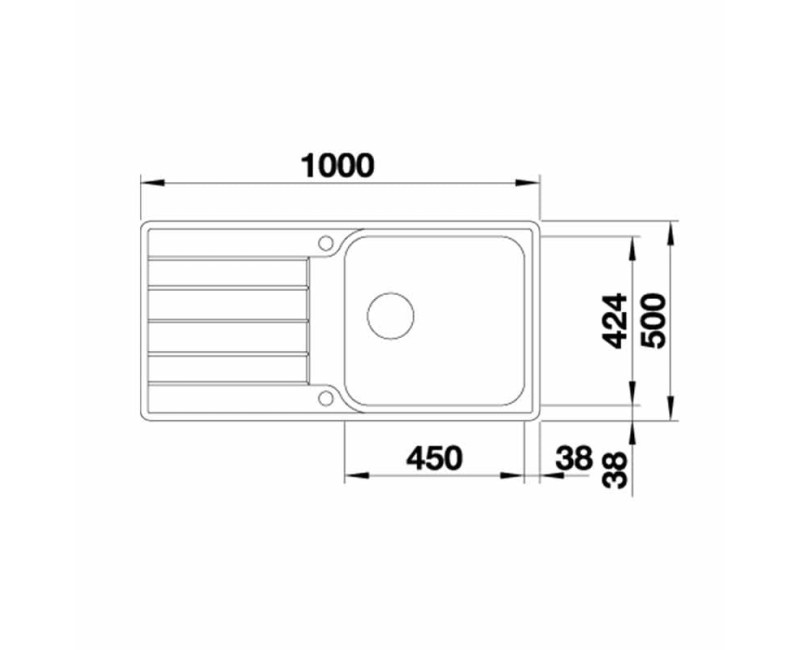 Кухонная мойка BLANCO CLASSIMO XL 6 S-IF RV, матовая, InFino M.AF, нержавеющая сталь, окрашенная поверхность, 525327