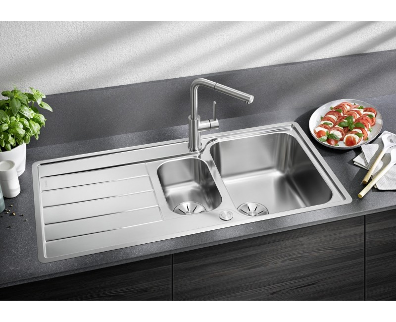 Кухонная мойка BLANCO CLASSIMO 6 S-IF RV 2B матовая M.ZUB InFino M.AF нержавеющая сталь, окрашенная отделка 525329