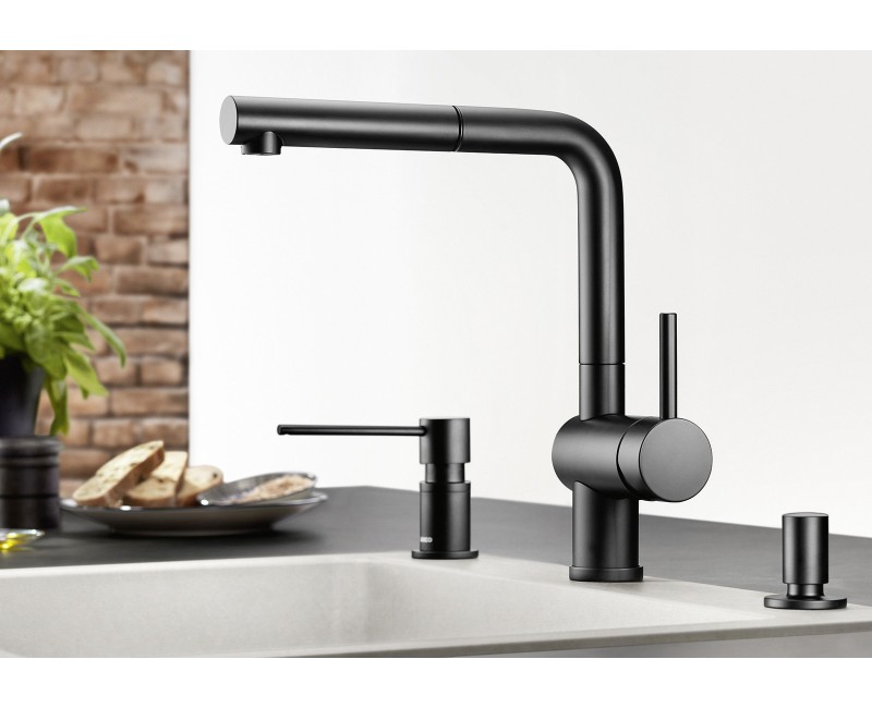 Virtuves maisītājs BLANCO LINUS-S matt Melns HP 525807