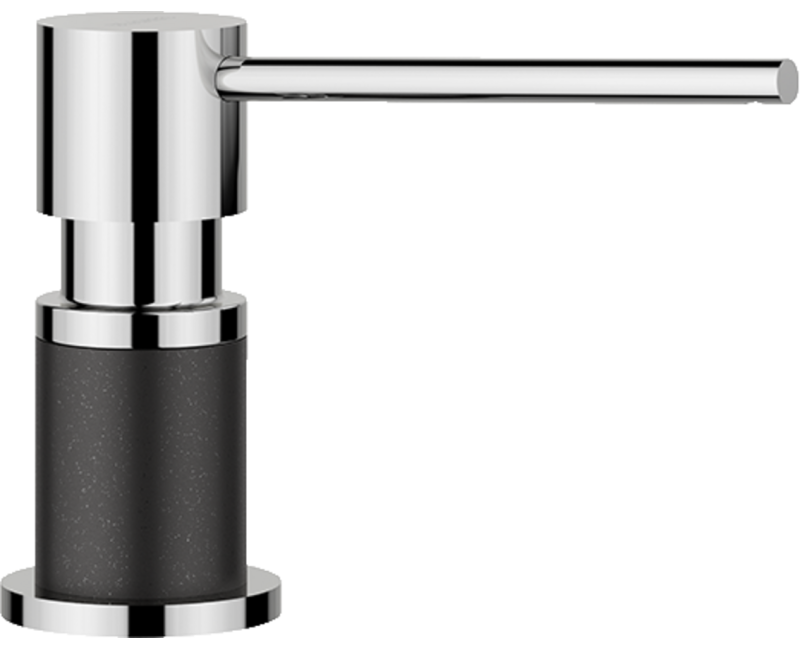 Дозатор мыла BLANCO LATO Антрацит / Хром 525810
