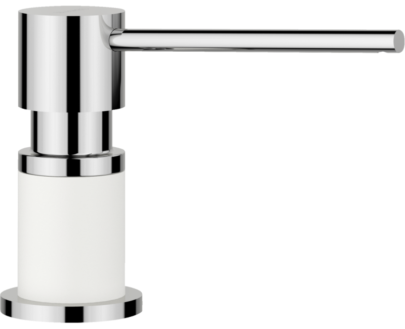 Дозатор мыла BLANCO LATO Белый/Хром 525814