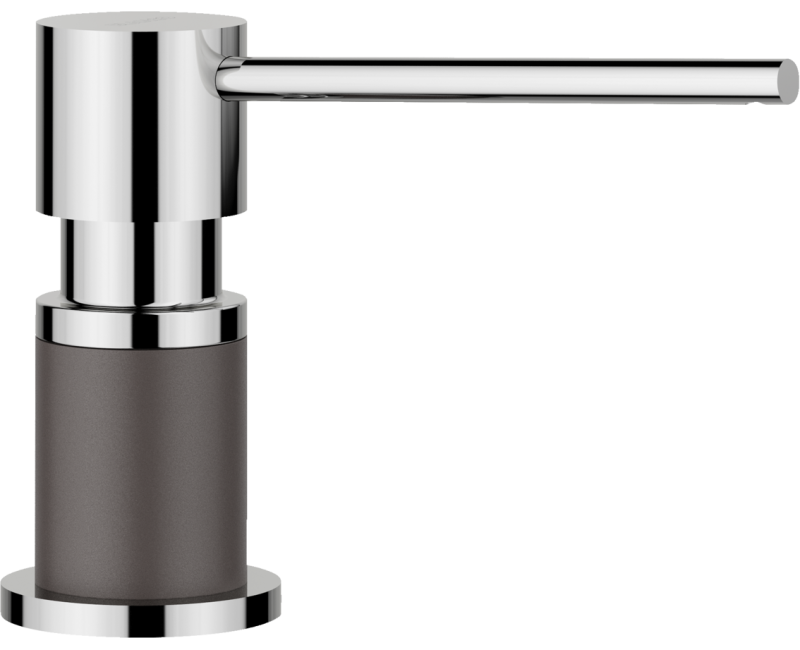 Ziepju Dozators BLANCO LATO Rock grey / Hromēts 525817