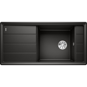 Virtuves Izlietne BLANCO FARON XL 6 S SILG PDUR Black O.ZUB O.AF Melna, SILGRANIT™ 525896