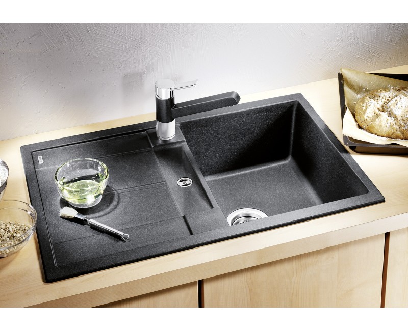Кухонная мойка BLANCO METRA 45 S SILG PDUR Black O.AF SILGRANIT™ 525915
