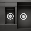 Кухонная мойка BLANCO METRA 6 S компактная SILG PDUR Black M. AF Black, SILGRANIT™ 525925