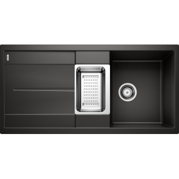 Кухонная мойка BLANCO METRA 6 S SILG PDUR Black M.ZUB M.AF Black, SILGRANIT™ 525926