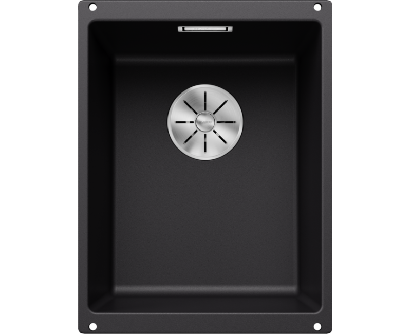Кухонная мойка BLANCO SUBLINE 320-U SILG PDUR Black InFino O.AF Black, SILGRANIT™ 525983