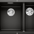 Кухонная мойка BLANCO SUBLINE 340/160-U LI SILG PDUR Black InFino O.AF Black, SILGRANIT™ 525985