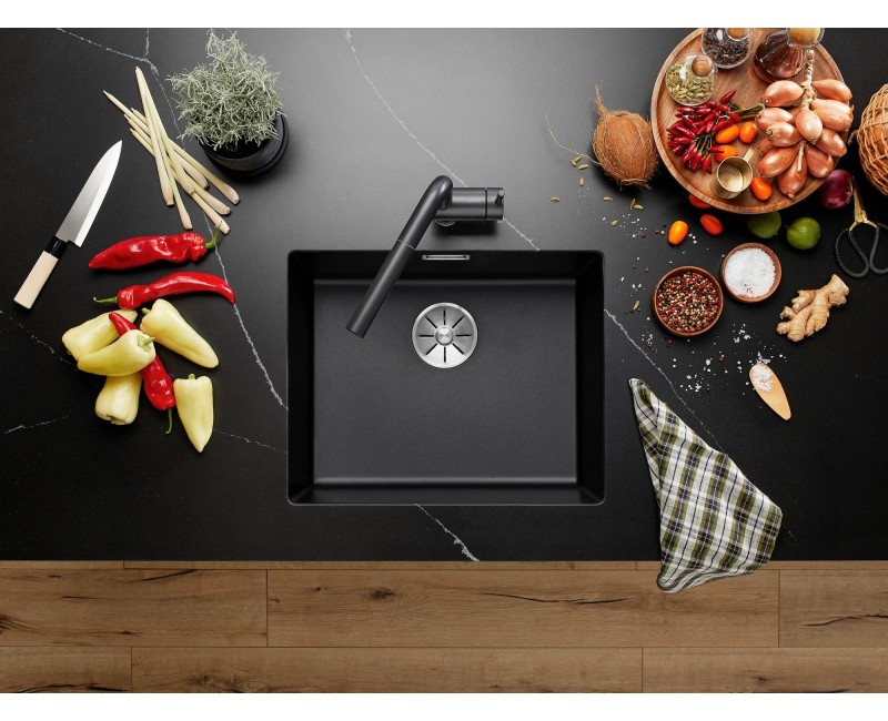 Кухонная мойка BLANCO SUBLINE 500-U SILG PDUR Anthracite InFino O.AF SILGRANIT™, PuraDur™, Anthracite 523432