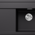 Кухонная мойка BLANCO ZENAR 45 S SILG RE PDUR Black O.ZUB InFino M.AF Black, SILGRANIT™ 526037