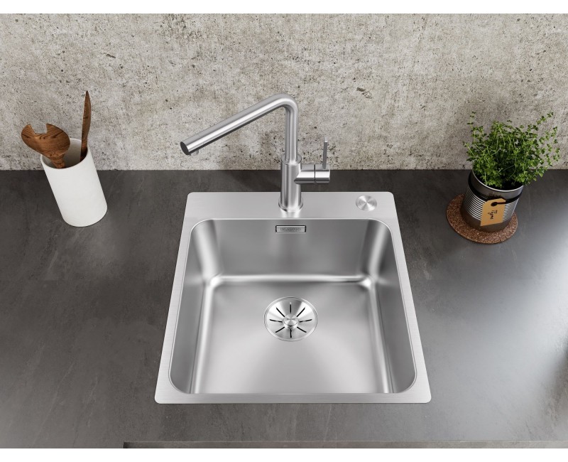 Кухонная мойка BLANCO SOLIS 400-IF/A BRUSHED InFino M.PC, нержавеющая сталь, окрашенная поверхность 526119