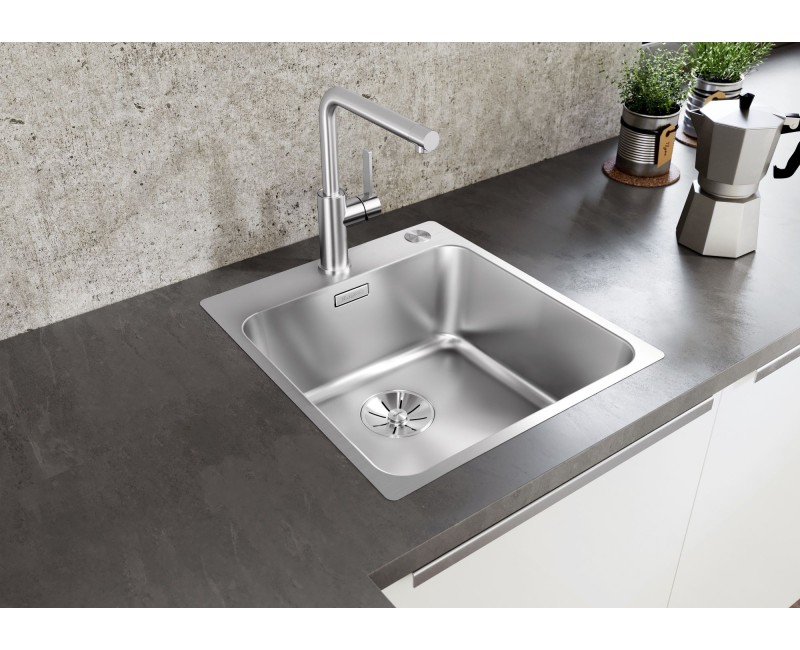 Кухонная мойка BLANCO SOLIS 400-IF/A BRUSHED InFino M.PC, нержавеющая сталь, окрашенная поверхность 526119