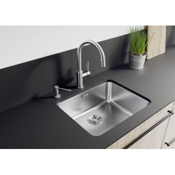 Virtuves izlietne BLANCO SOLIS 500-U BRUSHED InFino O.AF Nerūsējošā tērauda 526122