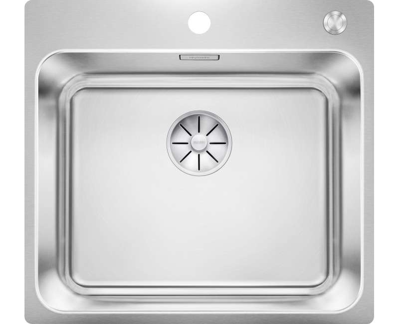 Virtuves Izlietne BLANCO SOLIS 500-IF/A BRUSHED InFino M.PC Nerūsējošais tērauds, Krāsots pārklājums 526124
