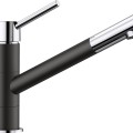 Кухонный смеситель BLANCO KANO Черный/хром HD 526175