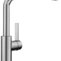 Кухонный смеситель BLANCO LANORA-F RH Matt Stainless Steel HD 526179