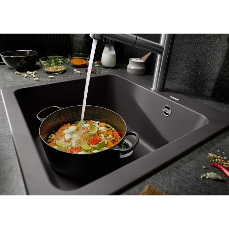 Virtuves izlietne BLANCO NAYA 5 SILG PDUR Rock grey O.AF SILGRANIT™ 526580