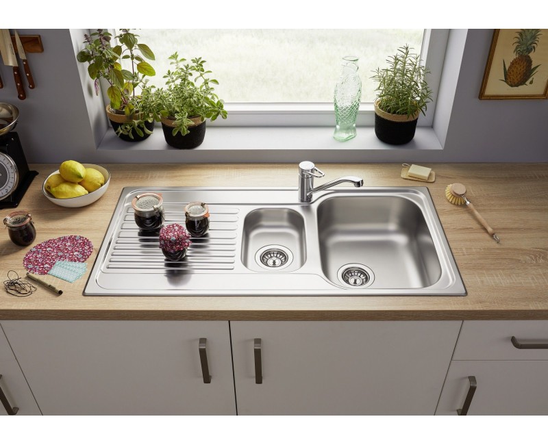 Кухонная мойка BLANCO TIPO II 6 S RV SST NATURAL O.AFS, нержавеющая сталь, натуральная отделка 526620