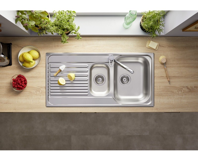 Кухонная мойка BLANCO TIPO II 6 S RV SST NATURAL O.AFS, нержавеющая сталь, натуральная отделка 526620