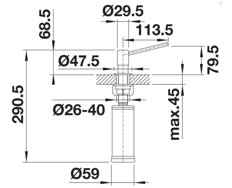 Дозатор мыла BLANCO TORRE Matt Gold 526700
