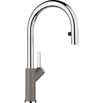 Кухонный смеситель BLANCO CARENA-S Vario Volcano серый/хром HD 526930