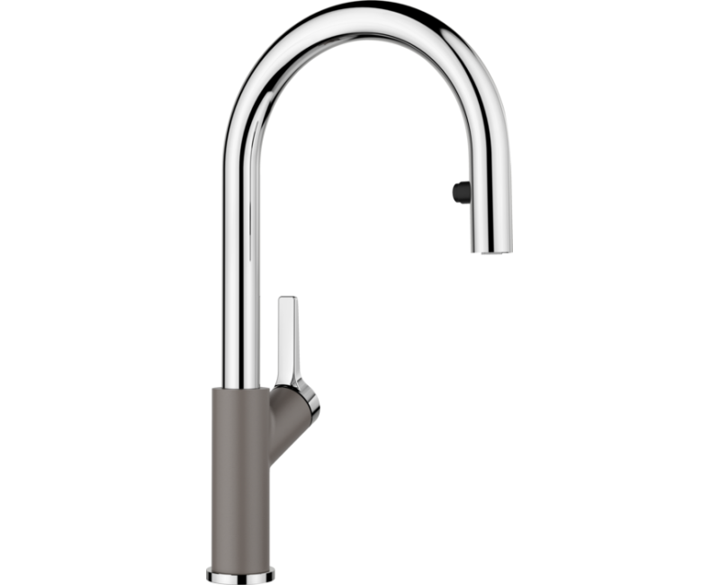 Кухонный смеситель BLANCO CARENA-S Vario Volcano серый/хром HD 526930
