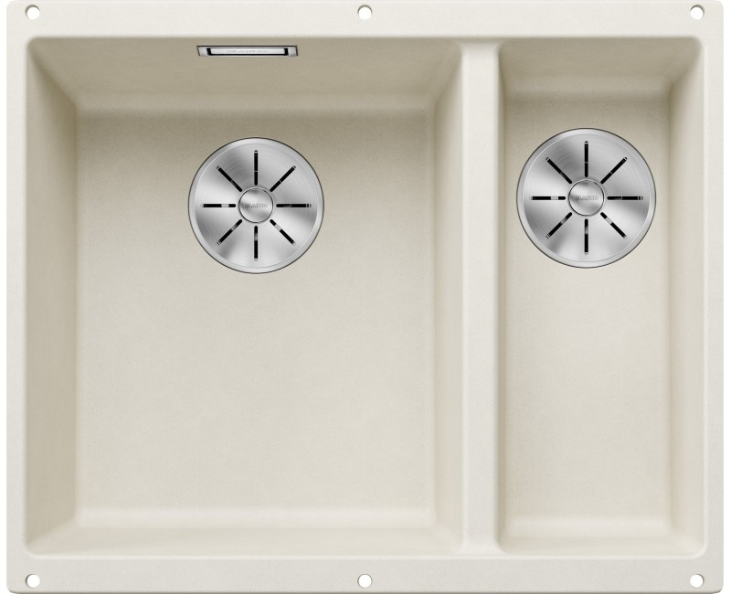 Кухонная мойка BLANCO SUBLINE 340/160-U LI SILG Soft white InFino O.AF SILGRANIT™, Warm white 527162