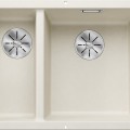 Кухонная мойка BLANCO SUBLINE 340/160-U RE SILG Soft white InFino O.AF SILGRANIT™, PuraDur™, Warm white 527163