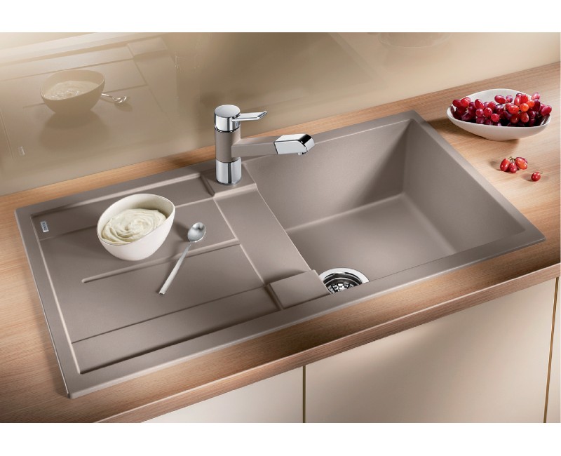 Кухонная мойка BLANCO METRA 5 S SILG Volcano gray O.AF SILGRANIT™ 527293