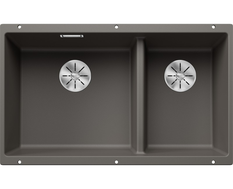 Кухонная мойка BLANCO SUBLINE 430/270-U SILG Volcano grey InFino O.AF SILGRANIT™, PuraDur™, Volcano grey 527350