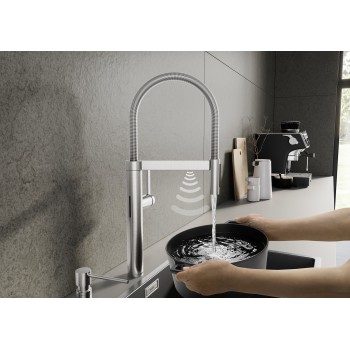 Кухонный смеситель BLANCO CULINA-S II Senso PVD Steel color 527462