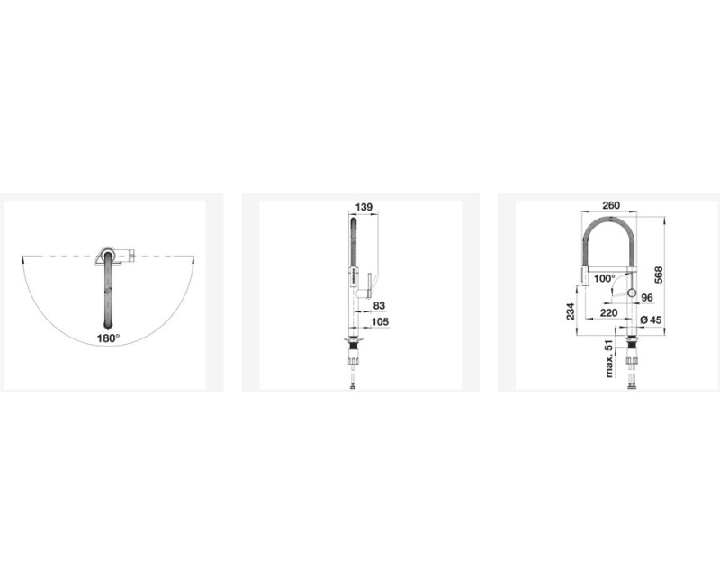 Кухонный смеситель BLANCO CULINA-S II Satin Platinum 527702