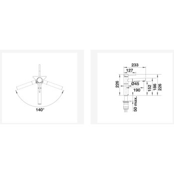Кухонный смеситель BLANCO ALTA-S II Chrome 527543