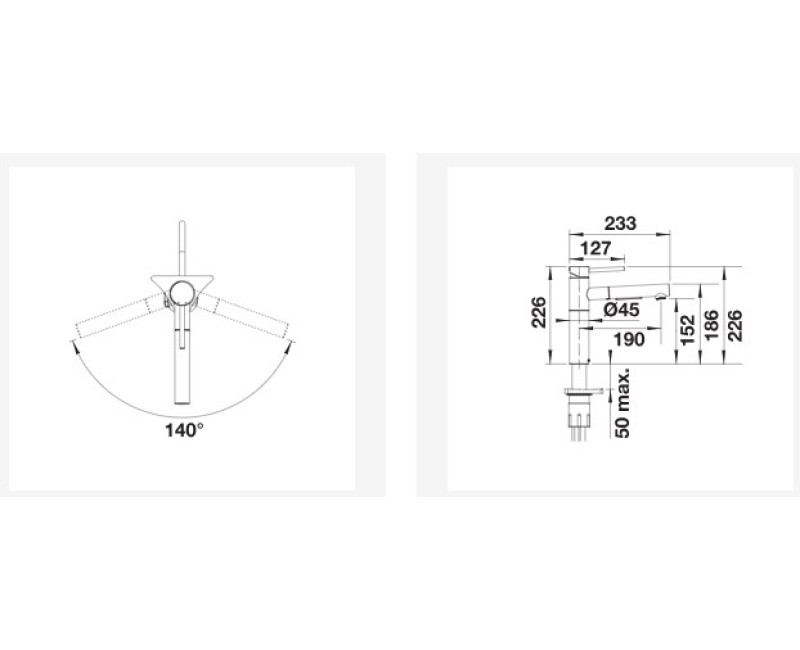 Кухонный смеситель BLANCO ALTA-S II Matt gold 527554