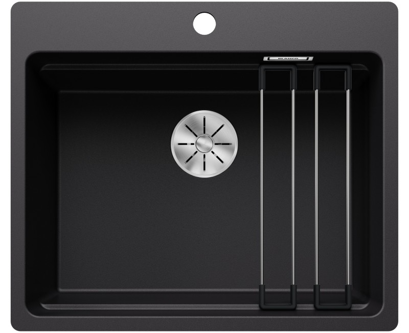 Кухонная мойка BLANCO ETAGON 6-F SILG Black M.ZUB O.AF SILGRANIT™, Black 527682